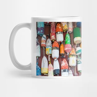 Colorful lobster pot bouys Mug